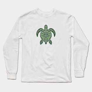 Tribal Sea Turtle Long Sleeve T-Shirt